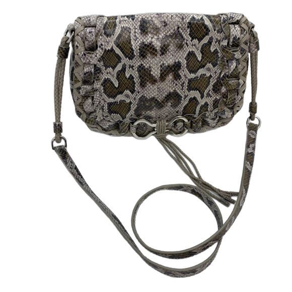 Cole Haan Snake Print Leather Crossbody - Picture 2 of 8